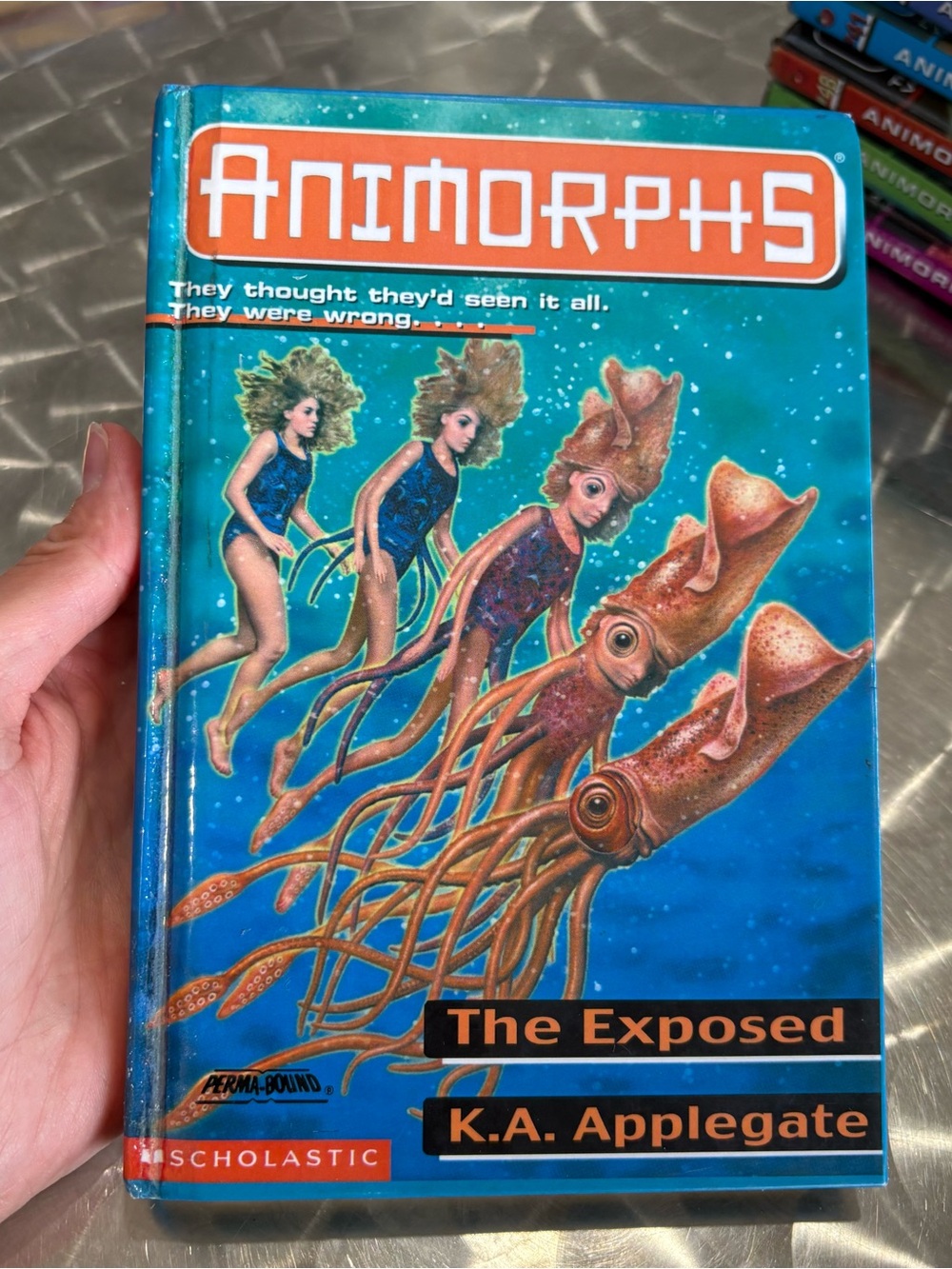 Animorphs Hardcover Book #27 The Exposed By K.A. Applegate Scholastic Y2K squid
